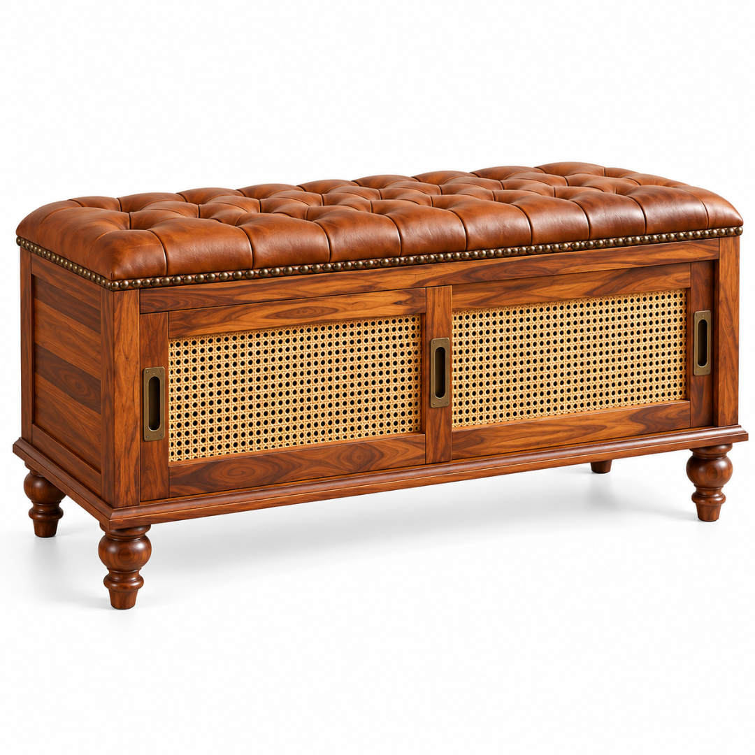 Sora Solid Wood Storage Bench