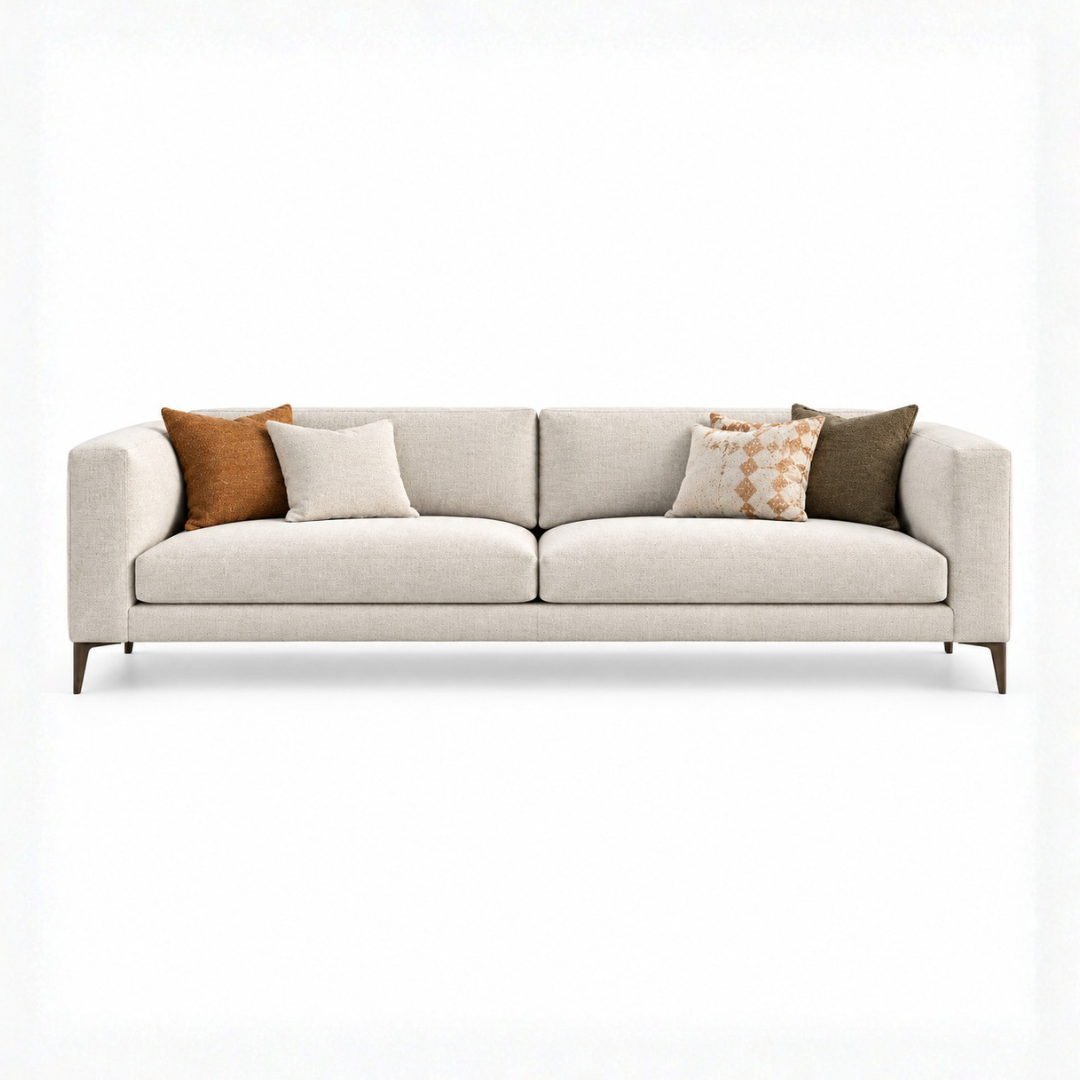 Arden Mid-Century Linen Sofa