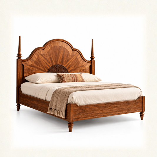 Adityam Solid Wood Bed