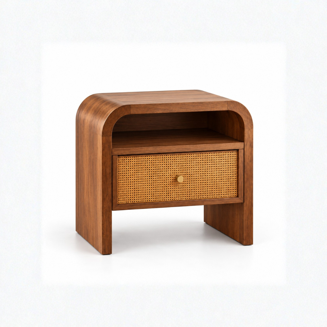Ramya Rattan Bedside Table