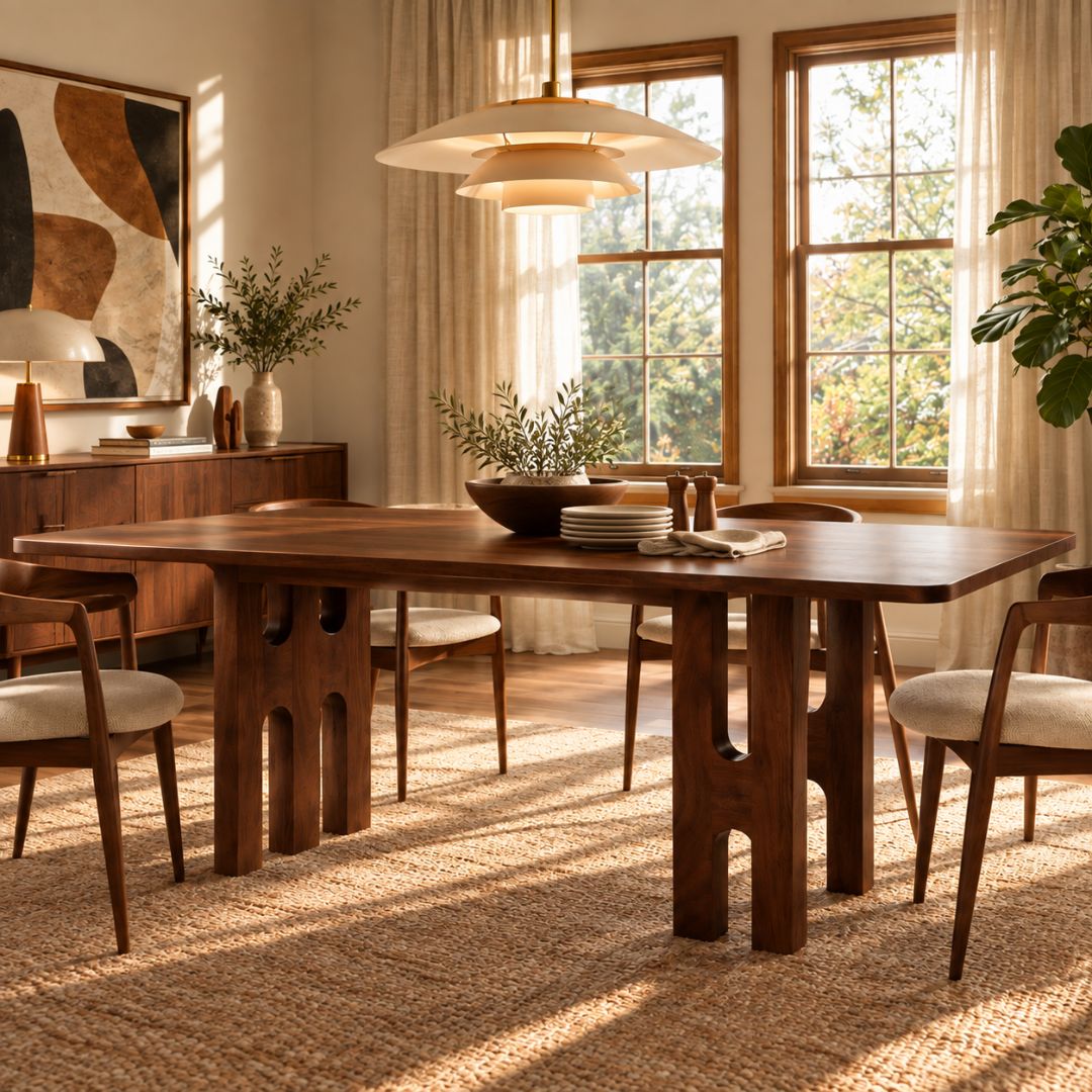 Lustre Solid Wood Dining Table