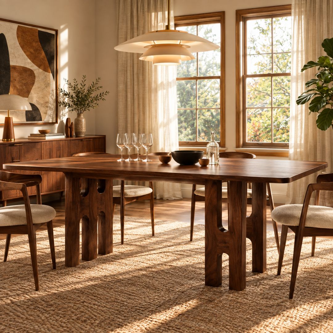 Lustre Solid Wood Dining Table