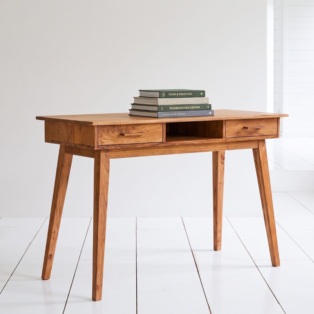 Kartikeya Solid Wood Study Table | Wooden Work Desk