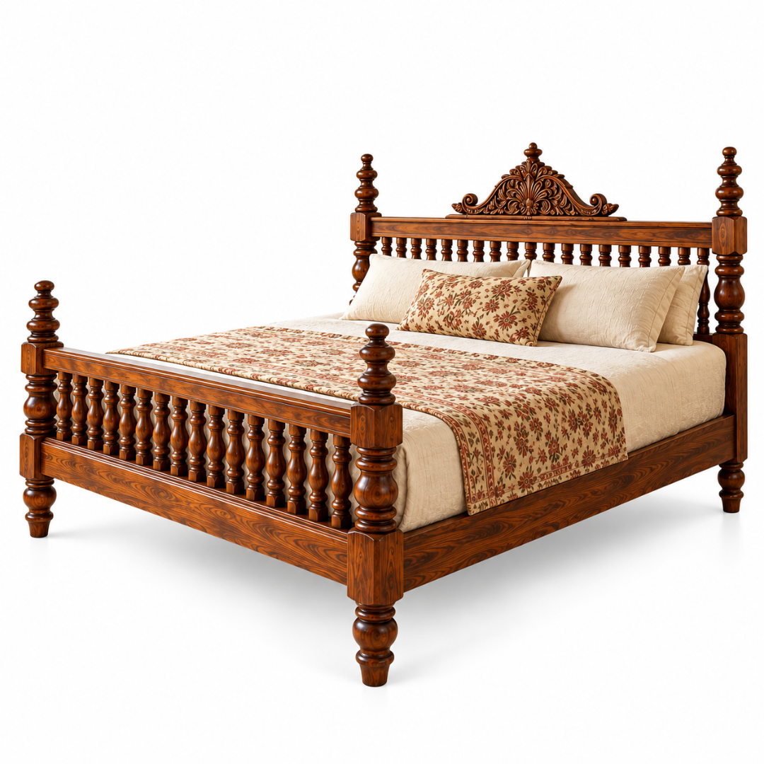 ELARA Solid Wood Bed