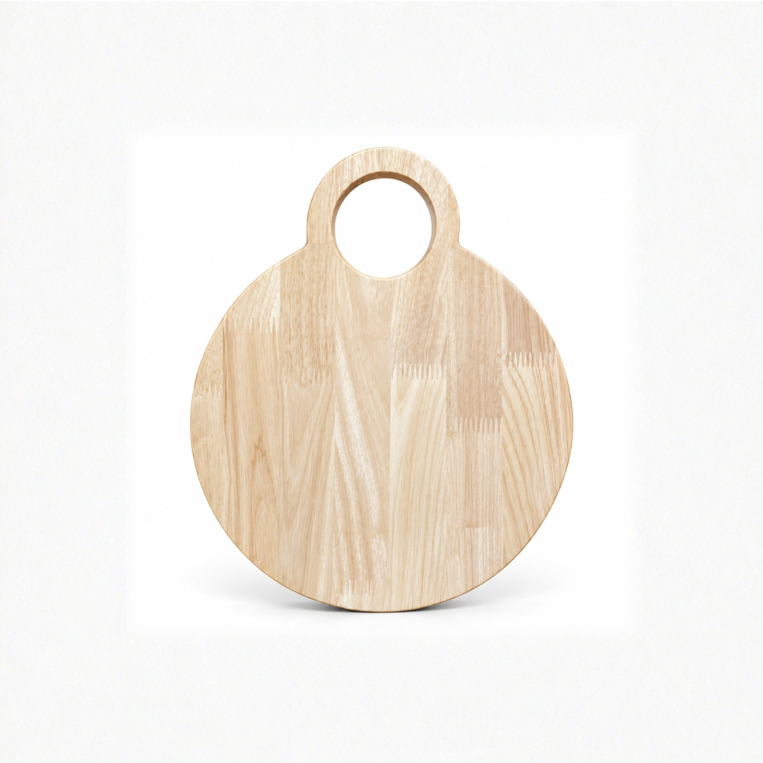 Rubber Wood Round Serving Board
